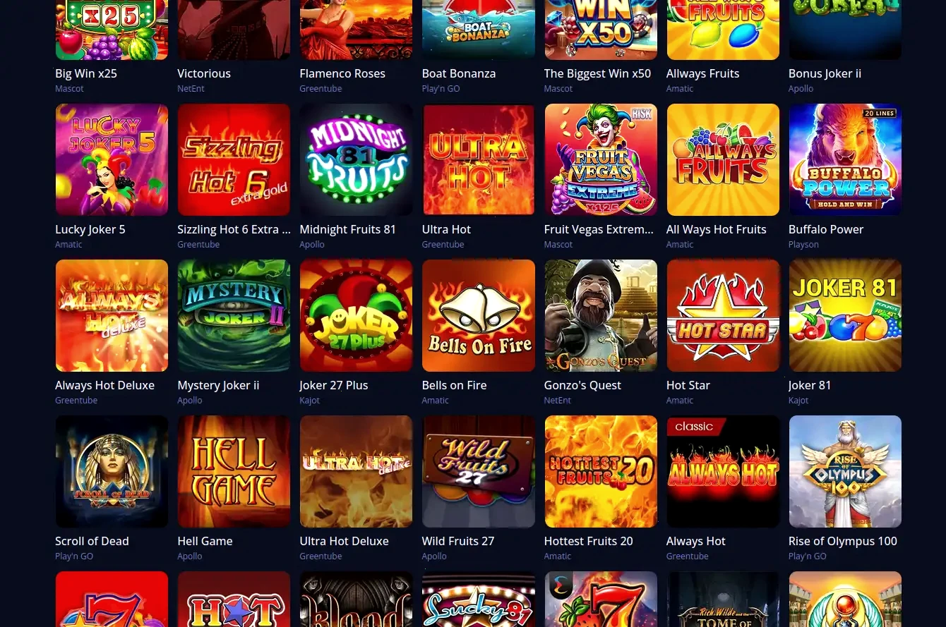 B7 Casino mobiele interface op smartphone